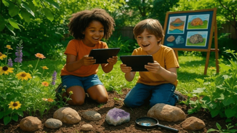 Backyard Biomes: Integrating Citizen Science Apps Into Elementary Distance Geology Curriculums