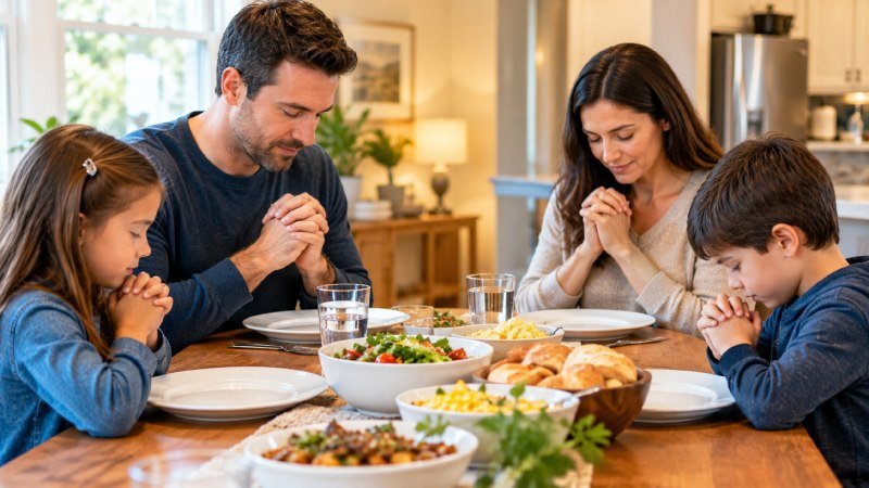 Simple Prayer Before Meals for Children